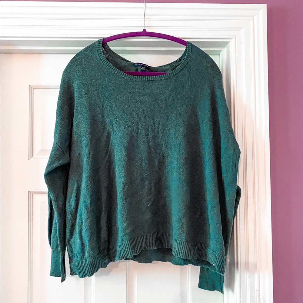 blue american eagle sweater